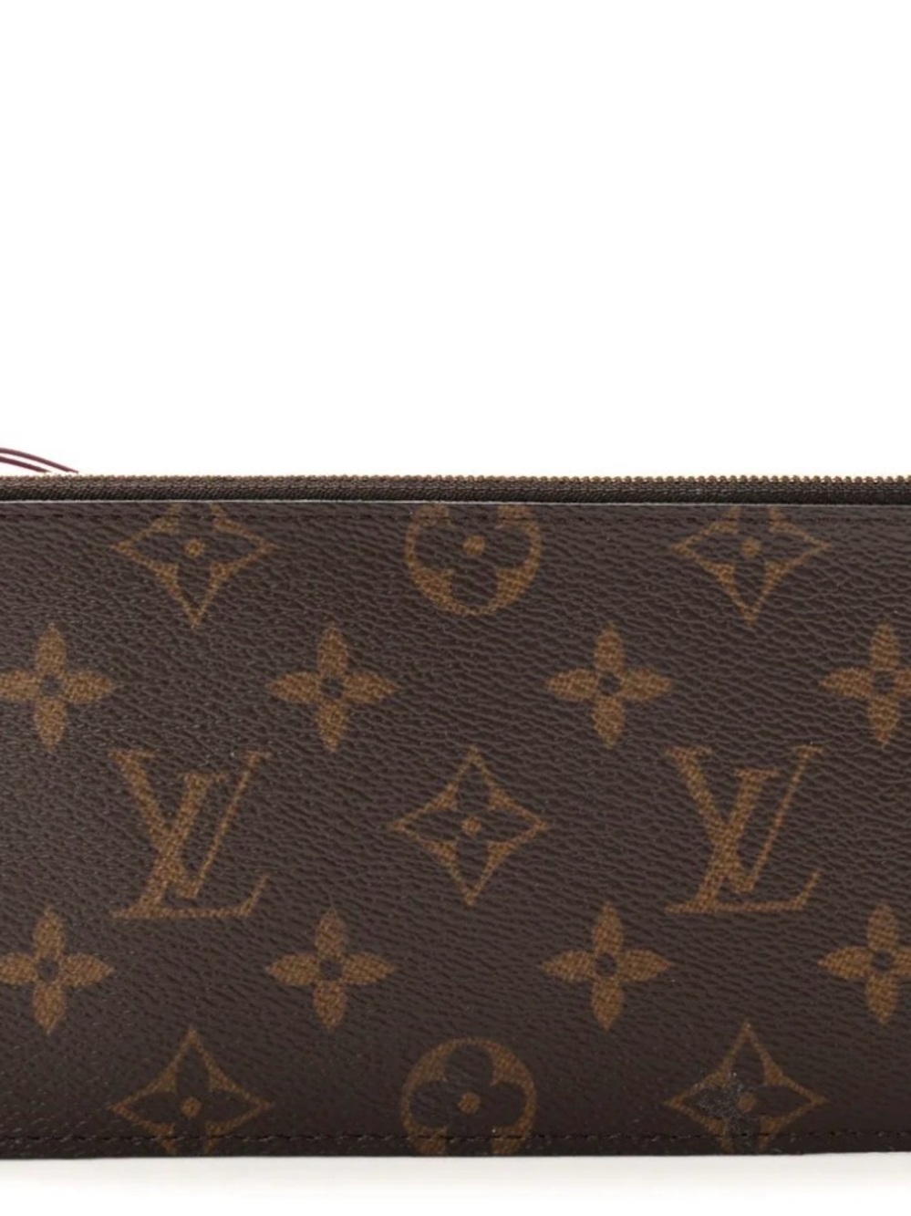 Louis Vuitton Monogram Canvas Zip Pouch in Brown and Tan